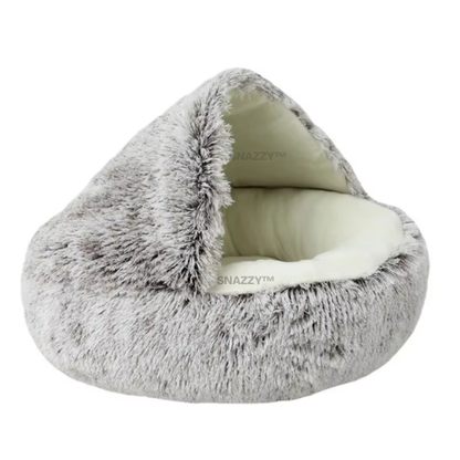 MeowHaven Cozy All in One Cat Winter-Pet Bed- Plush Round Cushion