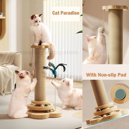 Premium Vertical Cat Play and Scratching Post