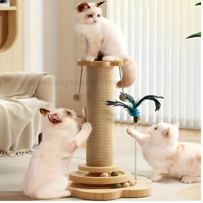 Premium Vertical Cat Play and Scratching Post