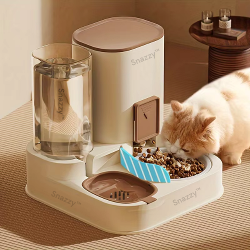 PawNourish Automatic Pet-Cat Feeder and Water Dispenser with Large Capacity